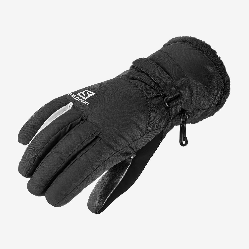 SALOMON FORCE DRY W Philippines - Women's Gloves - Black | 359261-OYV
